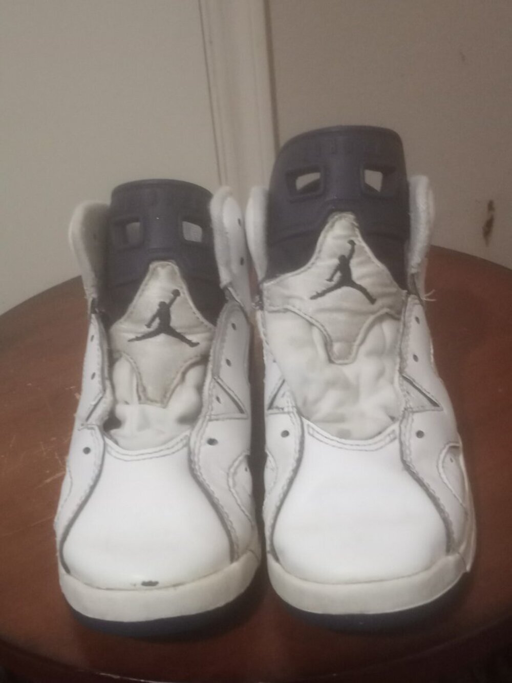 Jordan 6 Midnight Navy Pre School Size 1Y 384666-141 Air Jordan Retro Kids - Picture 5 of 11